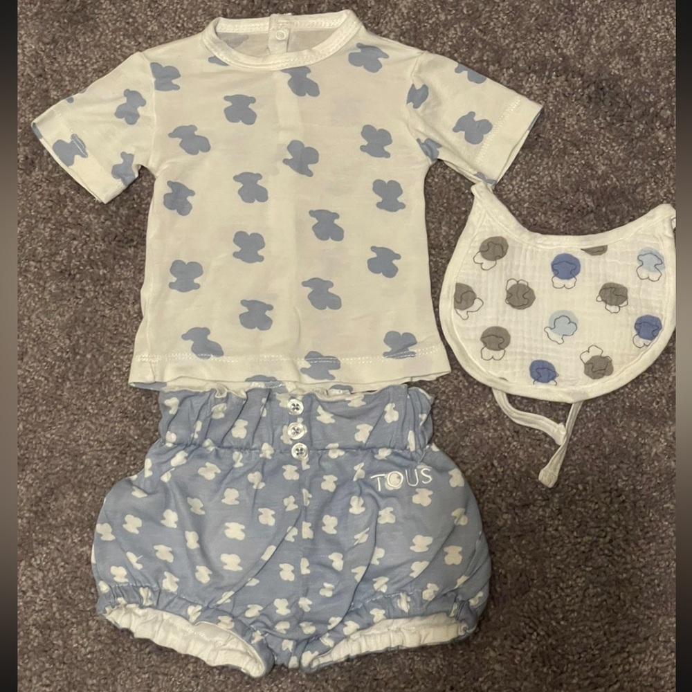 Tous Baby Outfit Set with Bear Print